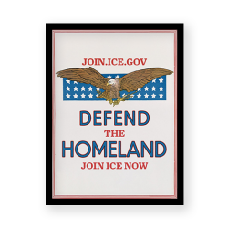Framed Art - I.C.E Defend the Homeland