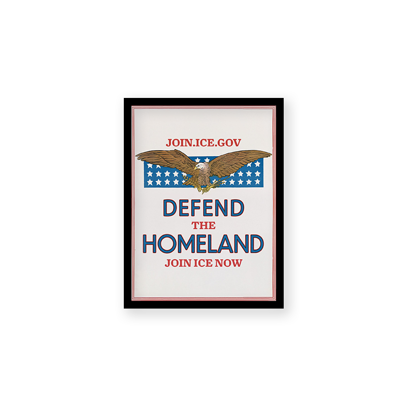 Framed Art - I.C.E Defend the Homeland