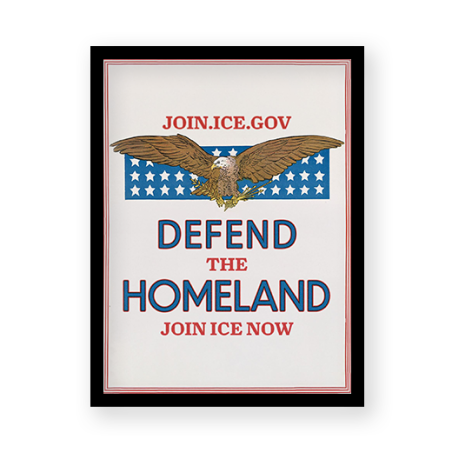 Framed Art - I.C.E Defend the Homeland